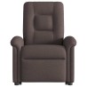 Fauteuil inclinable marron foncé tissu 