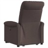 Fauteuil inclinable marron foncé tissu 