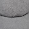 Chaise en forme de main gris velours 