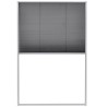 Moustiquaire plissée pour fenêtre Aluminium 80 x 120 cm  