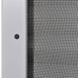 Moustiquaire plissée pour fenêtre Aluminium 80 x 120 cm  