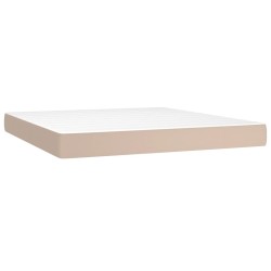 Matelas de lit à ressorts ensachés Cappuccino 160x200x20 cm 