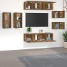 Ensemble de meubles TV 8 pcs Chêne fumé Bois d'ingénierie 