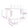 Ensemble de meubles TV 8 pcs Chêne fumé Bois d'ingénierie 