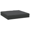 Coussins de palette lot de 2 noir tissu oxford 
