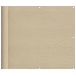 Écran de balcon beige 90x800 cm 100% polyester oxford 
