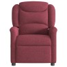 Fauteuil de massage inclinable électrique Rouge bordeaux Tissu 