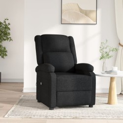 Fauteuil inclinable électrique Noir Tissu 