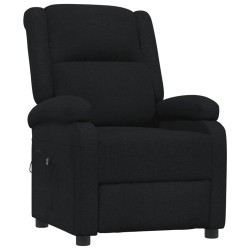 Fauteuil inclinable électrique Noir Tissu 