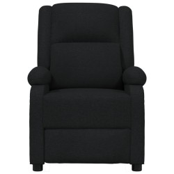 Fauteuil inclinable électrique Noir Tissu 
