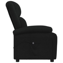 Fauteuil inclinable électrique Noir Tissu 