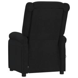 Fauteuil inclinable électrique Noir Tissu 
