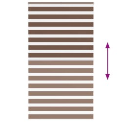 Store zèbre marron 130x200cm largeur du tissu 125,9cm polyester 