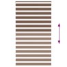 Store zèbre marron 130x200cm largeur du tissu 125,9cm polyester 