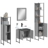 Ensemble d'armoires de salle de bain 4 pcs sonoma gris 
