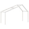 Lit superposé sans matelas blanc 80x200 cm bois de pin massif 