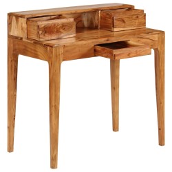 Bureau avec tiroirs Bois massif 88 x 50 x 90 cm 