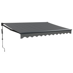 Auvent rétractable automatique anthracite 3,5x2,5 m 