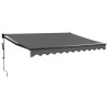Auvent rétractable automatique anthracite 3,5x2,5 m 