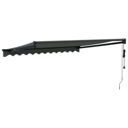 Auvent rétractable automatique anthracite 3,5x2,5 m 