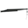 Auvent rétractable automatique anthracite 3,5x2,5 m 