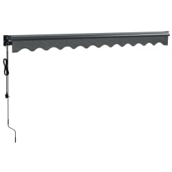 Auvent rétractable automatique anthracite 3,5x2,5 m 