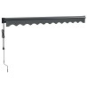 Auvent rétractable automatique anthracite 3,5x2,5 m 