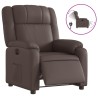 Fauteuil inclinable électrique Marron Similicuir 