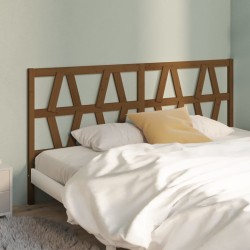 Tête de lit Marron miel 206x4x100 cm Bois massif de pin 