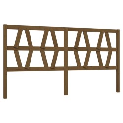 Tête de lit Marron miel 206x4x100 cm Bois massif de pin 