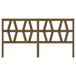 Tête de lit Marron miel 206x4x100 cm Bois massif de pin 