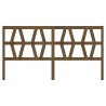 Tête de lit Marron miel 206x4x100 cm Bois massif de pin 