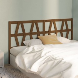 Tête de lit Marron miel 206x4x100 cm Bois massif de pin 