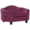 Canapé pour chien Bordeaux 67x47x36 cm Peluche 