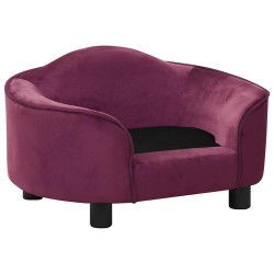 Canapé pour chien Bordeaux 67x47x36 cm Peluche 