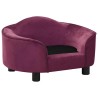 Canapé pour chien Bordeaux 67x47x36 cm Peluche 