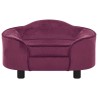 Canapé pour chien Bordeaux 67x47x36 cm Peluche 