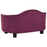 Canapé pour chien Bordeaux 67x47x36 cm Peluche 