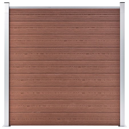 Clôture de jardin WPC 180x186 cm Marron 