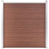 Clôture de jardin WPC 180x186 cm Marron 