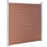 Clôture de jardin WPC 180x186 cm Marron 