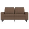 Canapé à 2 places Marron 120 cm Tissu 