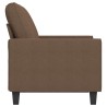 Canapé à 2 places Marron 120 cm Tissu 