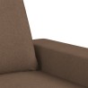 Canapé à 2 places Marron 120 cm Tissu 