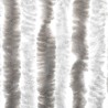 Rideau anti-mouches gris clair et blanc 56x200 cm chenille 