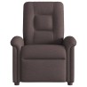 Fauteuil de massage inclinable électrique Marron foncé Tissu 