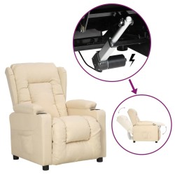 Fauteuil Crème Tissu 