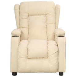 Fauteuil Crème Tissu 