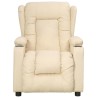 Fauteuil Crème Tissu 