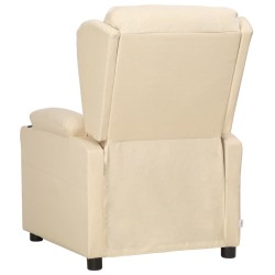 Fauteuil Crème Tissu 